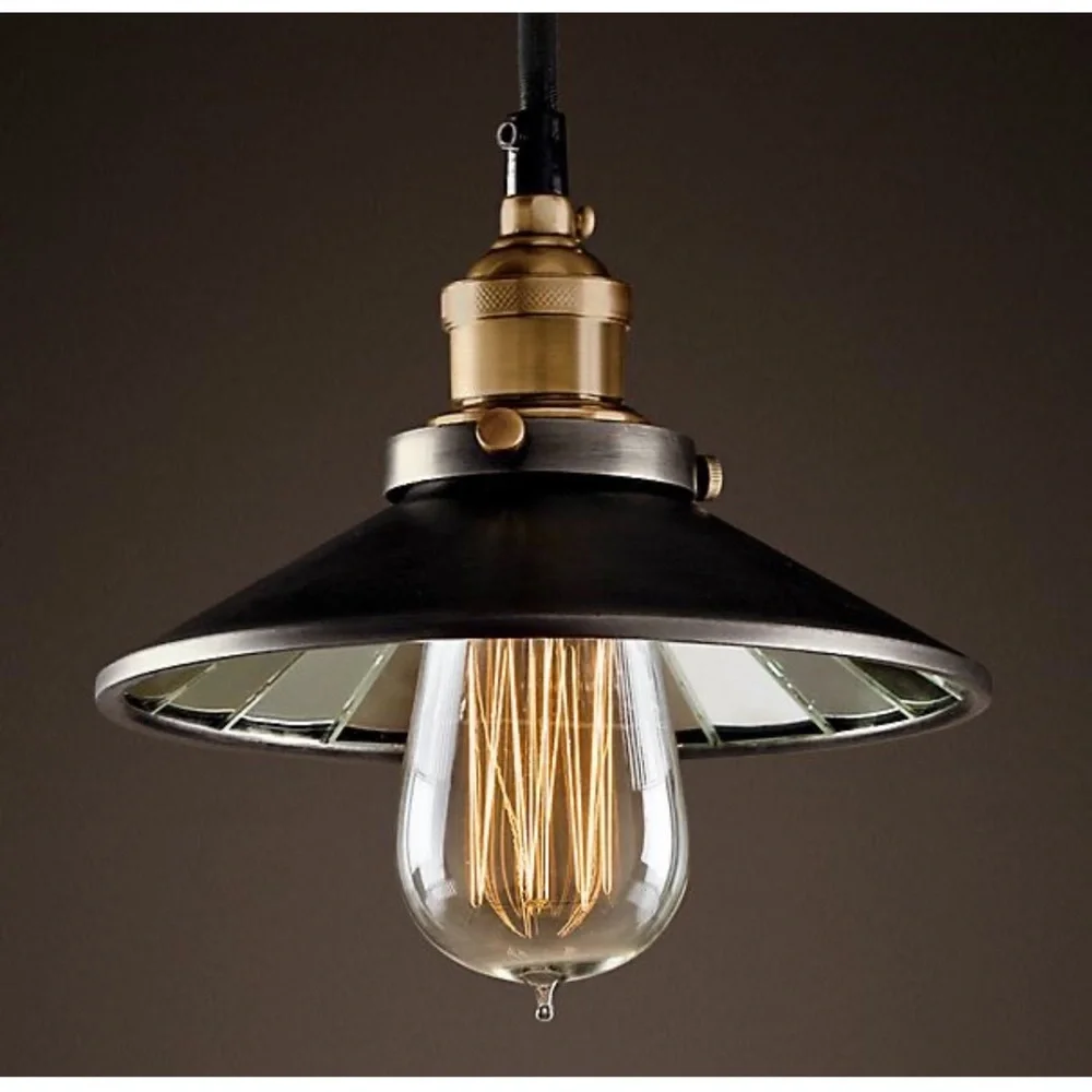Restoration Hardware Filament Reflector Shade Pendant Light